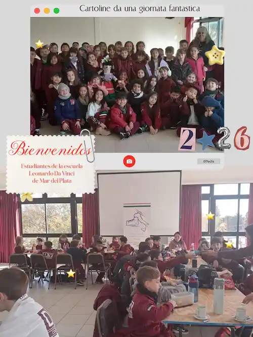 Visita de Escuela Leonardo Da Vinci de Mar del Plata
