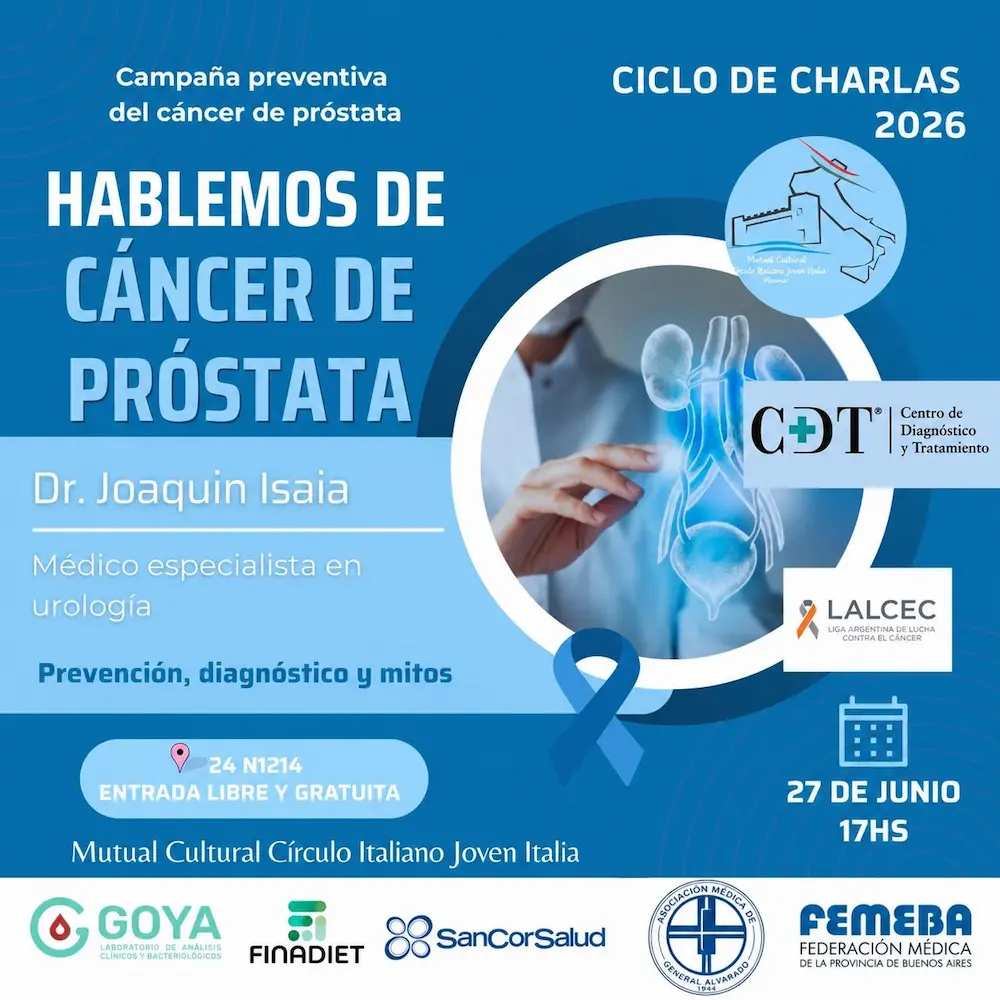 🎗️ Ciclo de Charlas 2026 | Hablemos de Cáncer de Próstata