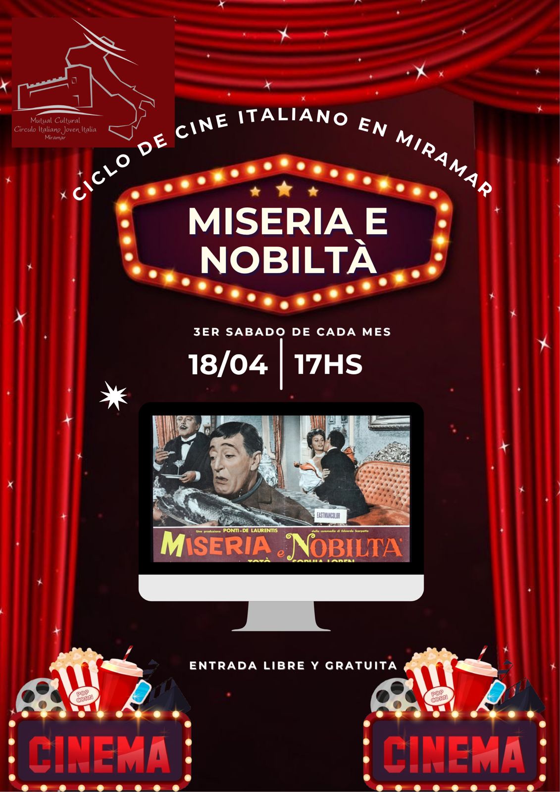 Ciclo de Cine Italiano: Miseria e nobiltà